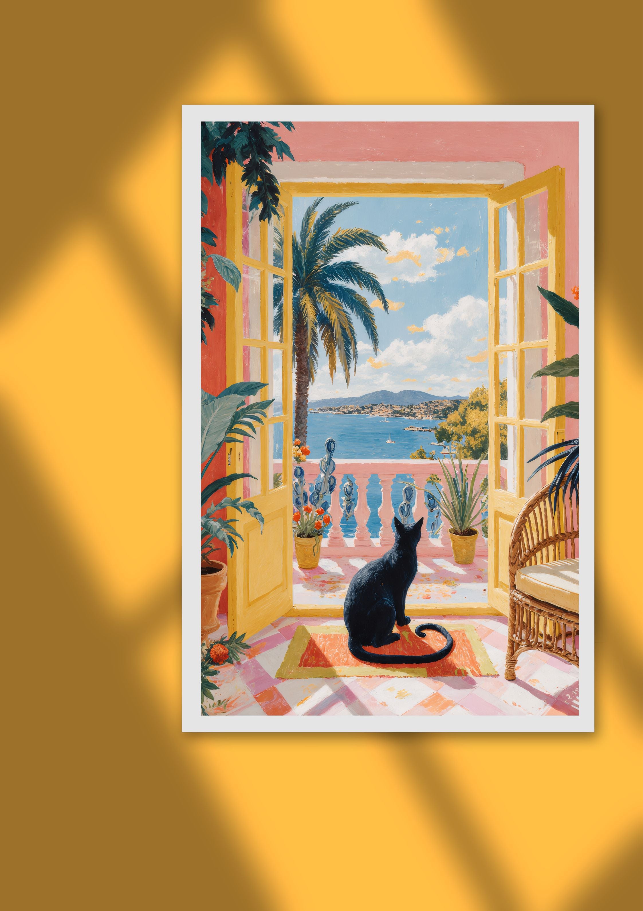 Surrealist City Reflection Printable Poster – Large A2 (42x59.4 cm) Digital PDF