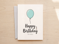 Clean Aesthetic Birthday Card Digital - Instant Download Digital Card