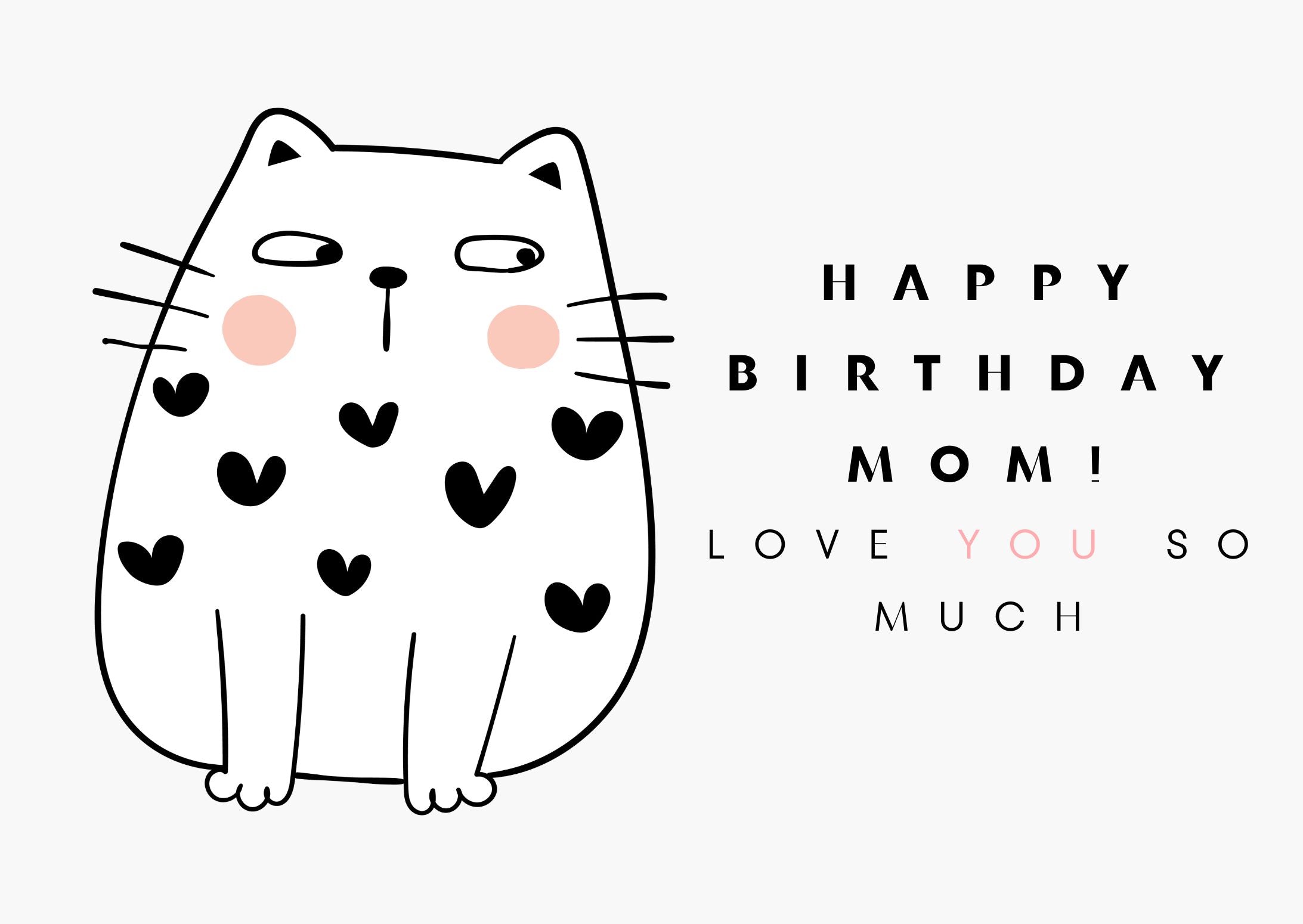 Digital Birthday Card for Mother - Instant Download