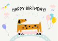 Funny Skater Dog Birthday Card - Instant Access Digital Card
