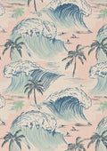 Retro Coastal Wave Printable Poster – Vintage A2 Digital PDF