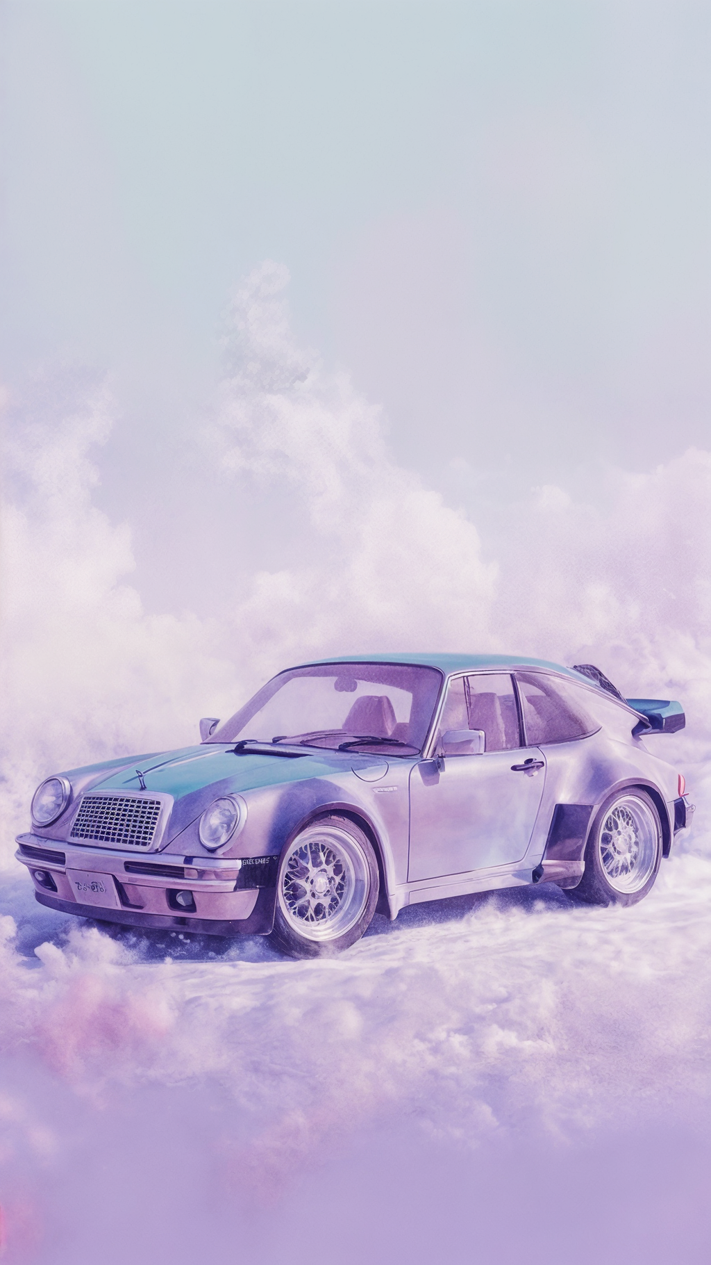 Retro-Futuristic Car Phone Wallpaper Pack – 3 High-Res Digital Download