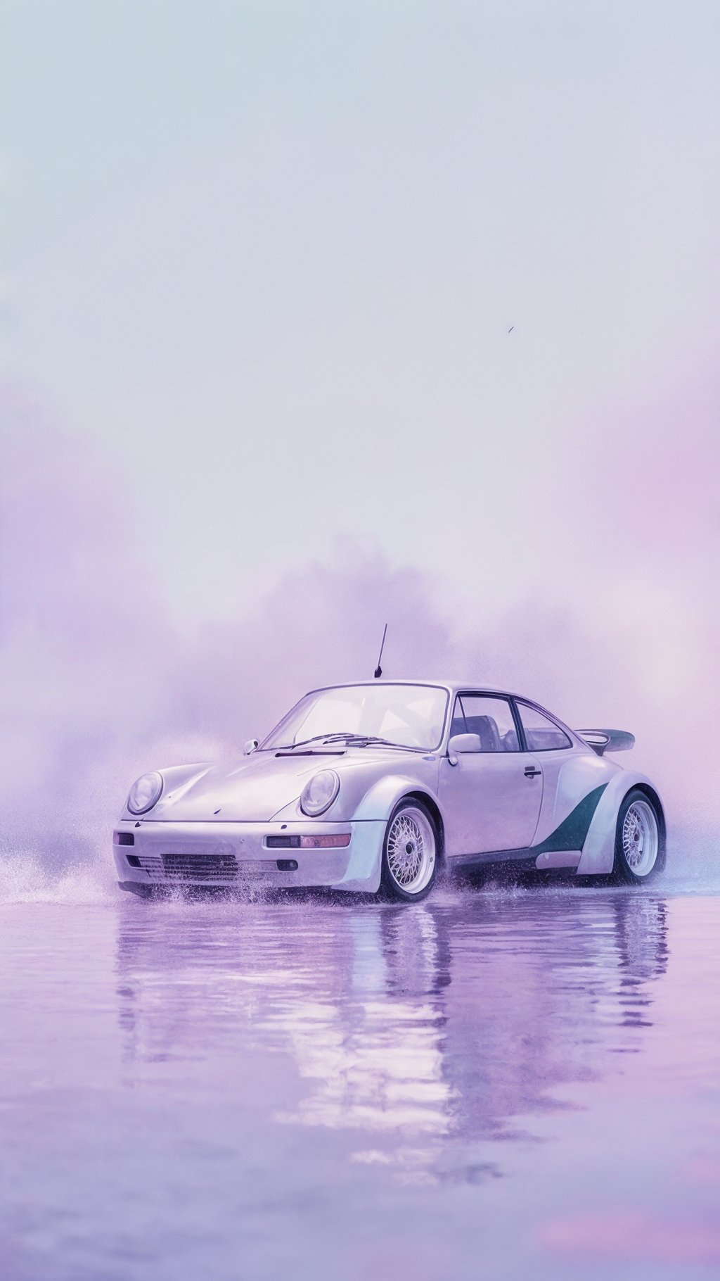 Retro-Futuristic Car Phone Wallpaper Pack – 3 High-Res Digital Download