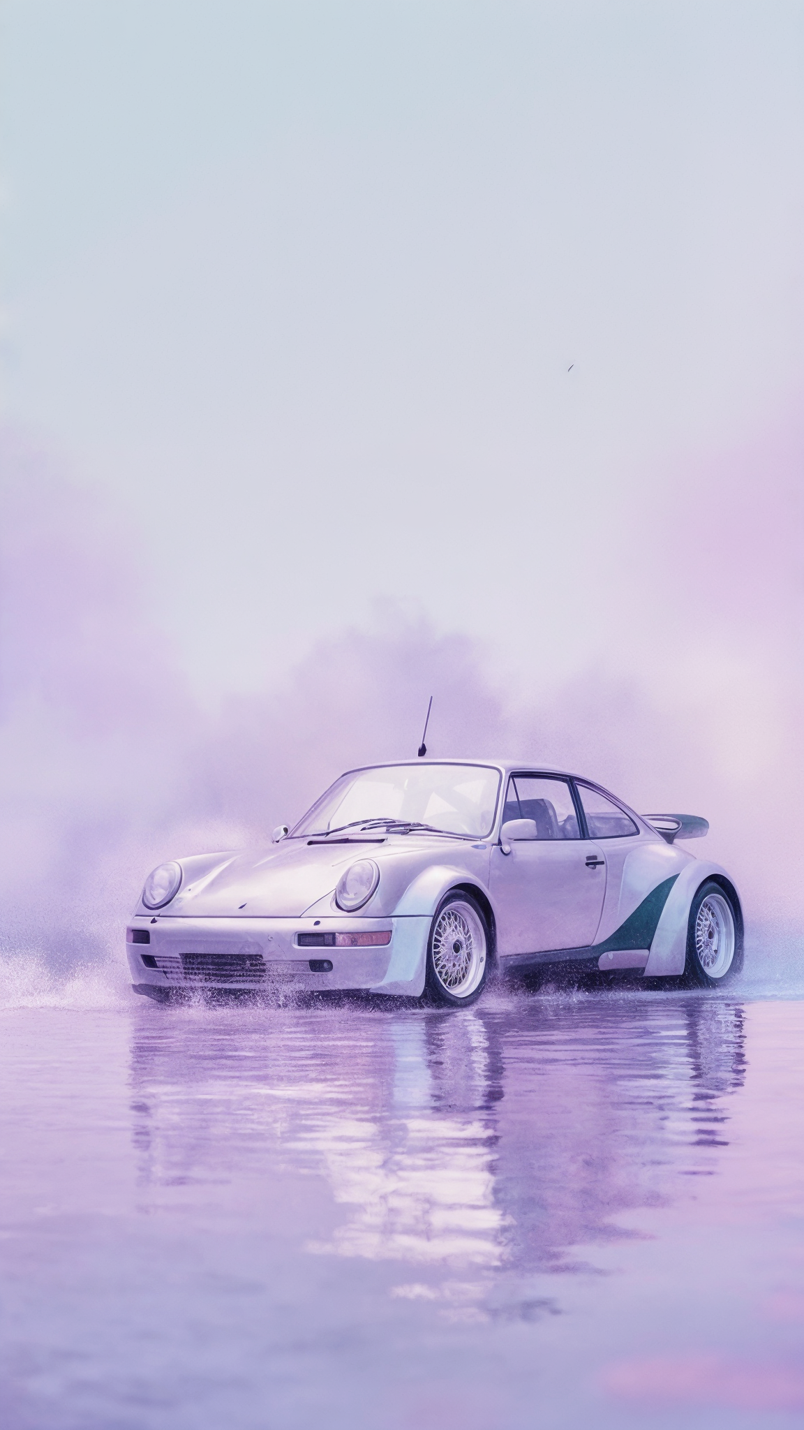 Retro-Futuristic Car Phone Wallpaper Pack – 3 High-Res Digital Download