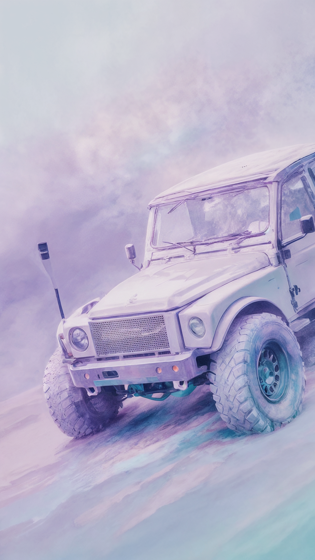 Retro-Futuristic Car Phone Wallpaper Pack – 3 High-Res Digital Download
