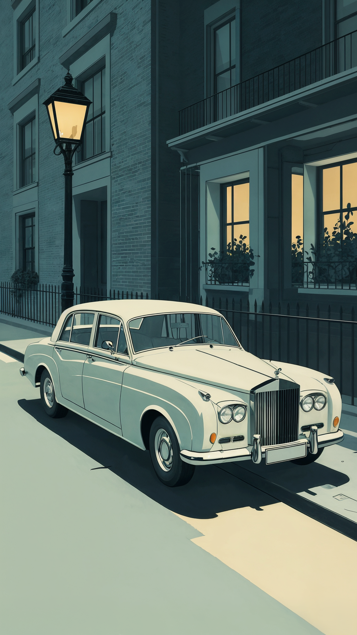 Vintage Classic Luxury Car Phone Wallpaper - Instant Download 4K