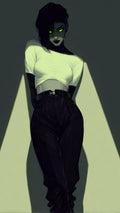 Cyberpunk Goth Girl Phone Wallpaper - 4K Digital Download