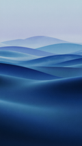 Minimalist Blue Dunes Phone Wallpaper – 4K Ultra-High Resolution